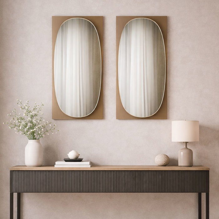 Hanah Home Espejo Ecológico Flotal-E Bronce 39 x 72 cm
